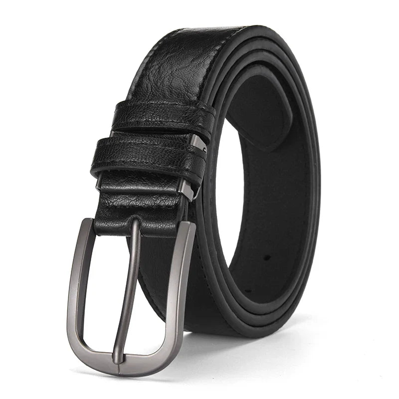 High Quality Men's Alloy Pin Buckle Belt Simple And Versatile Men's Business Belt Unisex Gift Suitable For Formal Occasions
