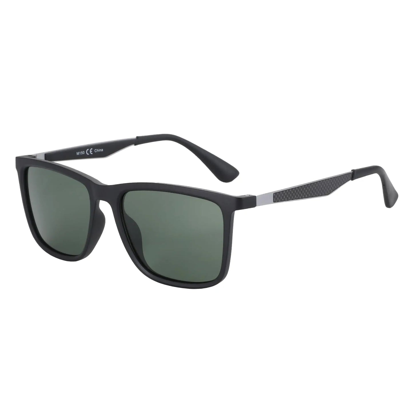 UV400 Protection Sunglasses for Men Rectangle Ultralight Carbon Fiber Frame Classic Polarized Sun Glasses