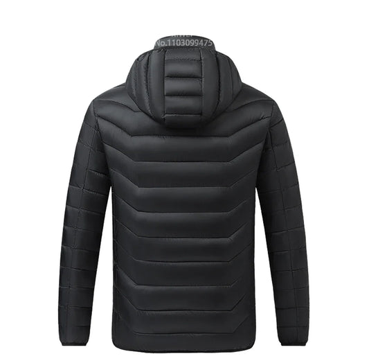 Heated Jacket Men Women Cold-Proof Winter Self Heated Jacket Skiing USB Heated Clothing 2-21 Areas S-6XL Washed Hiking Coats