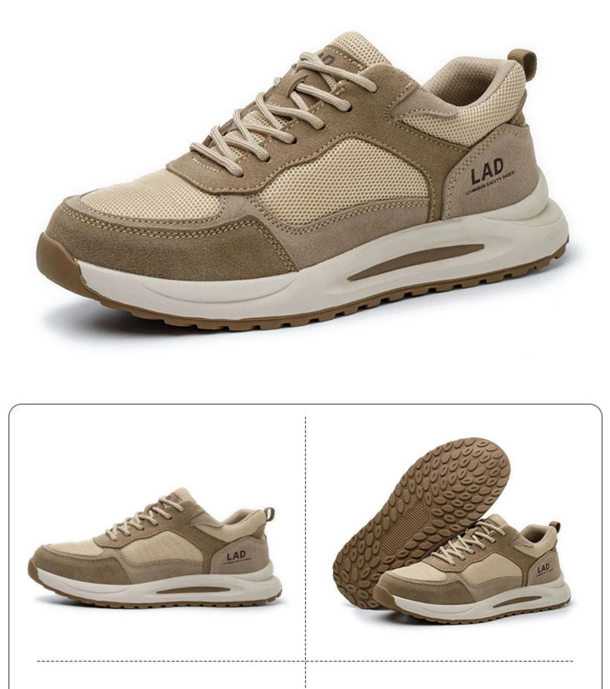 light summer safety shoes for men breathable work shoes odor proof work boots with steel toe cap construction protection shoes
