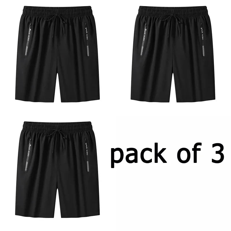 Pack of 1/2/3 Men Sweatpants 110-175kg Plus Size 1XL-7XL Casual Shorts Loose Elastic Waist Sport Pants Running Fitness Gym Pants