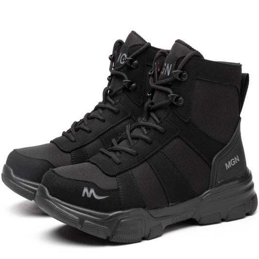 Work Boots Indestructible Safety Shoes Men Steel Toe Shoes Puncture-Proof Sneakers Women Non Slip Work Shoes Male Tactical Boots
