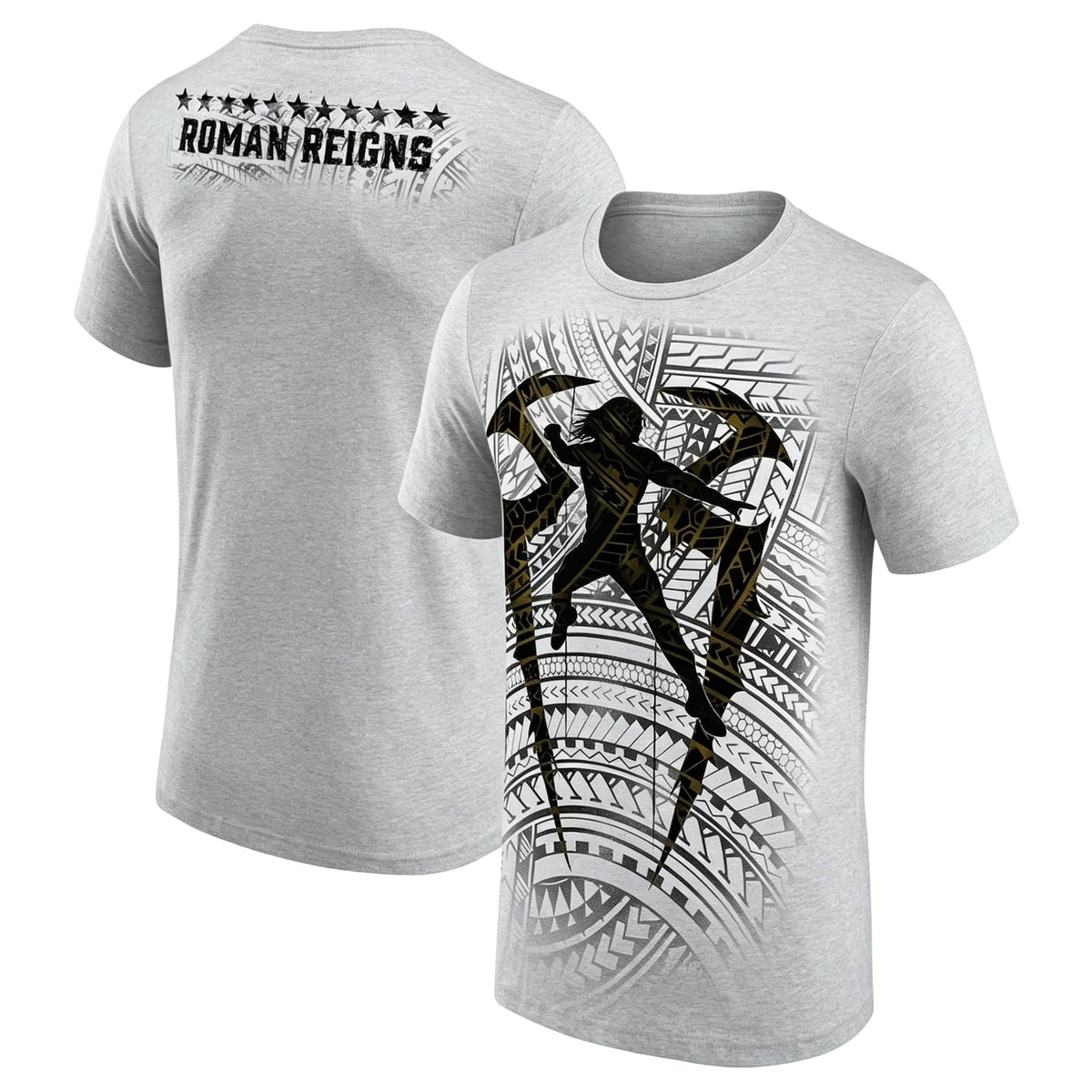 2026 Summer Men's Roman Reigns Tribal Logo 100%Cotton T-Shirt Print High Quality Fashion Breathable Casual Loose Sports shirt