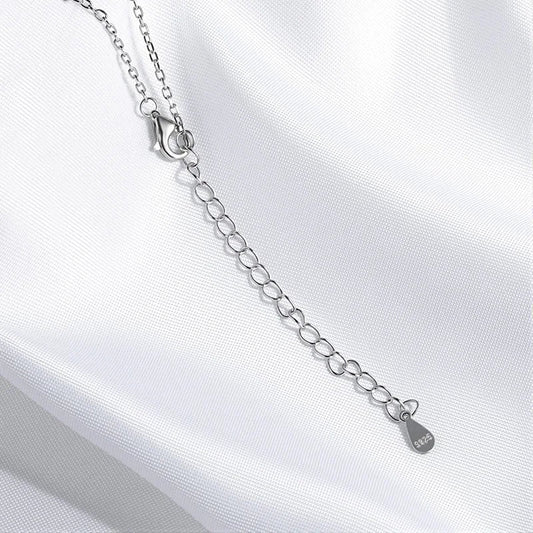 1-3CT Solitaire Moissanite Necklace for Women Emerald Cut Lab Diamond Wedding Female Necklace 925 Sterling Silver Jewelry