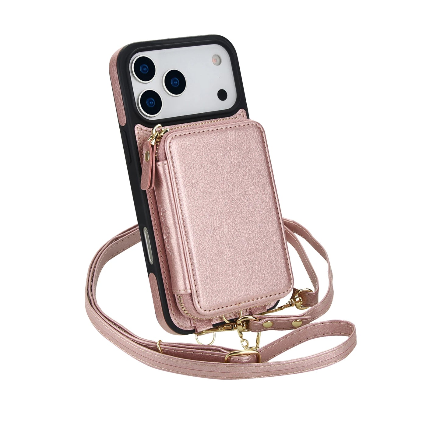 2 in 1 Detachable Crossbody Magnetic Cards Solt Wallet Leather Case For iPhone 17 Pro Max 16 Plus 15 14 13 12 Shockproof Cover
