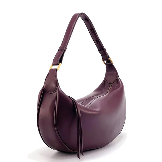 Dumpling Crescent Armpit Bag for Women Large Capacity Shoulder Bags FashionPU Leather Crossbody Bags Trendy Purse Handbag