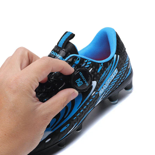 Kids Soccer Cleats Football Shoes Studs Non Slip Breathable Lightweight Training Sports Boys Girls Children Football Match Boots