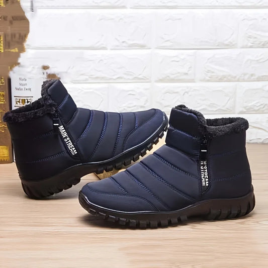 Winter shoes Men's sneakers Warm Cotton Zipper Snow Ankle Boots, Autumncasual shoes Waterproof Snow Boots free shiping shoe