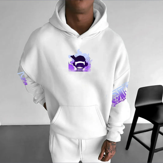 ONE PIECE Men's Hoodie Sweater Monkey D. Luffy Anime Spring and Autumn Boy Children's Long Sleeve Niche Parent-Child Clothing