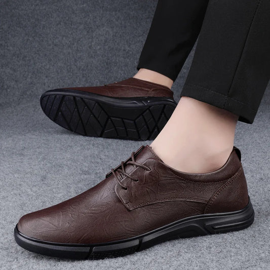 Casual Fashion Sports Shoes Social Elegance Trendy Footwear Spring Autumn Flat Formal Leather Shoes Men Business Oxfords Shoes