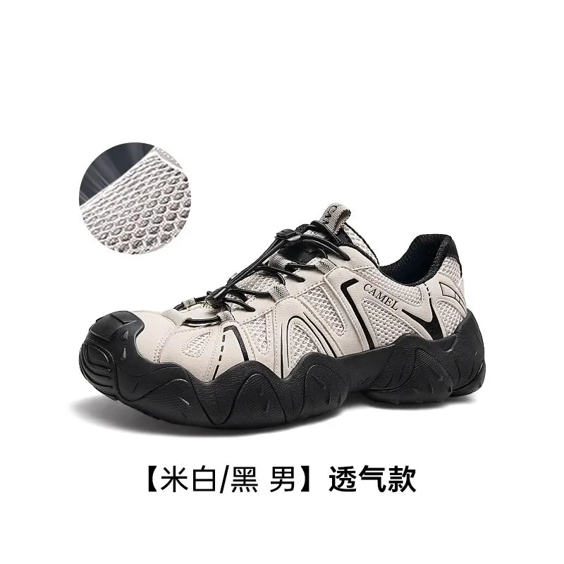 Hiking Shoes Breathable Mesh Casual Sports Shoes for Men Trekking Shoes Anti-slip and Shock Absorption 2025 New