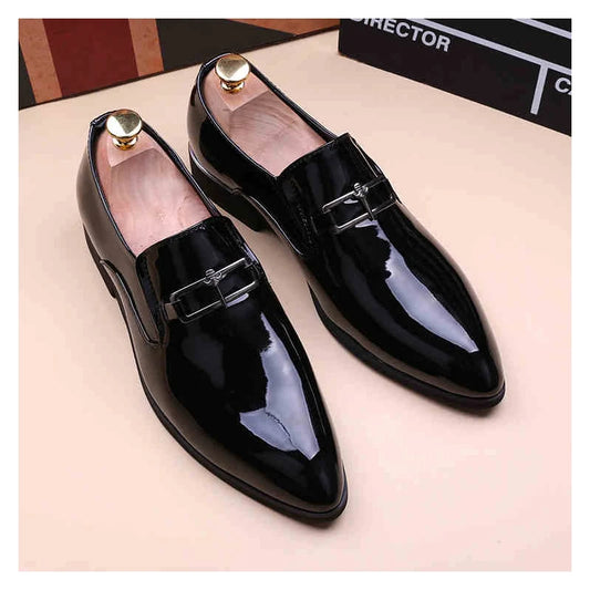 Men's Business Shoes Summer Light Soft Leather Shoes Loafers Slip on Comfortable Dress Shoes for Men Casual Boat Driving Shoe