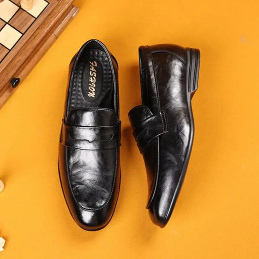 Brown Flat Leather Loafers Shoes for Men Fashion 2025 Classic Original Size Man Casual Shoe 45 Comfortable Shipping Free New In