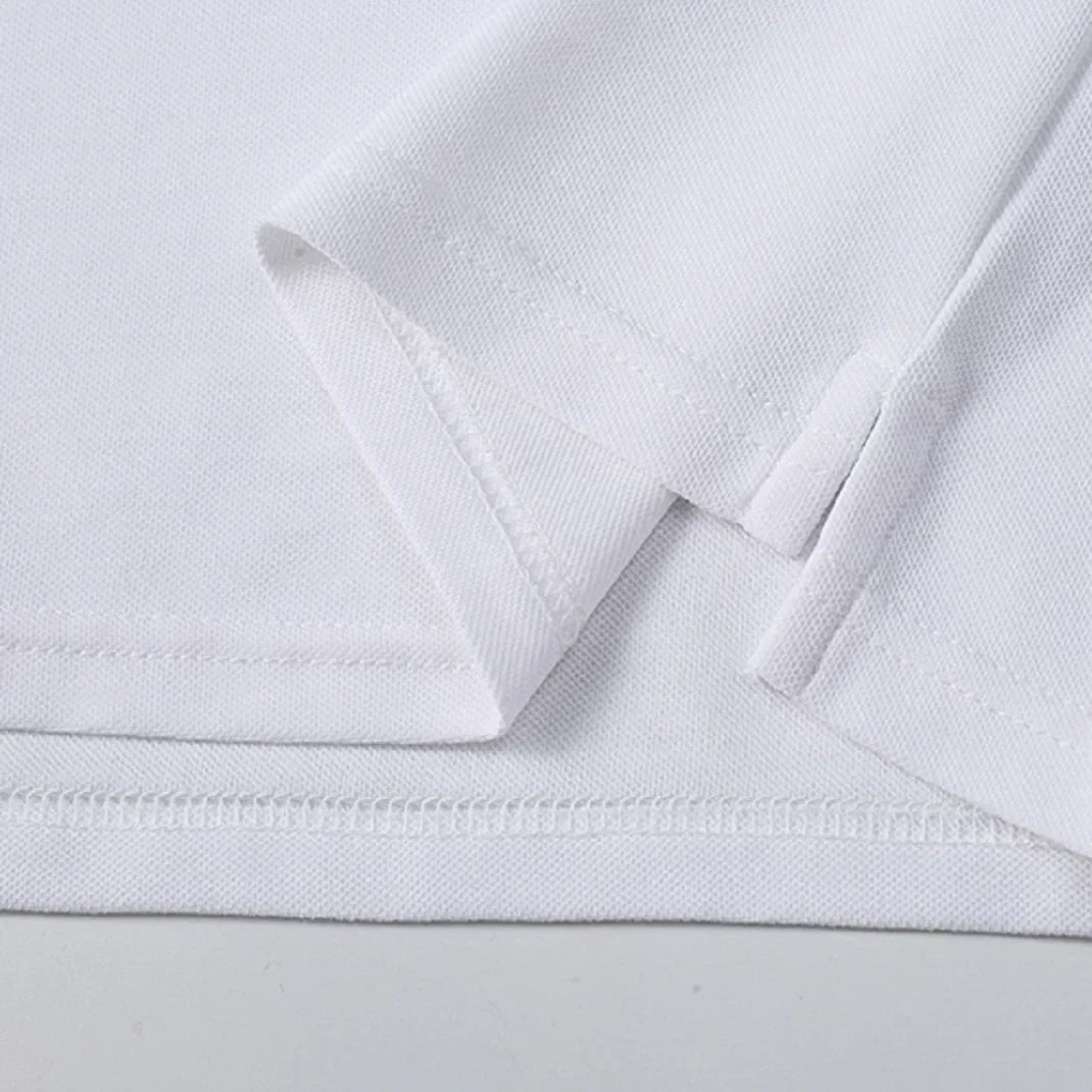 New Swiss polo shirts men short sleeved polo collars fashionable casual sporty high-end pure cotton micro elastic embroidery