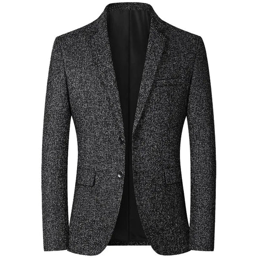 New Summer and Autumn Linen Thin Breathable and Sun-Protective Suit Jacket with Inner Lining, Slimming Middle-Aged Men's Suit