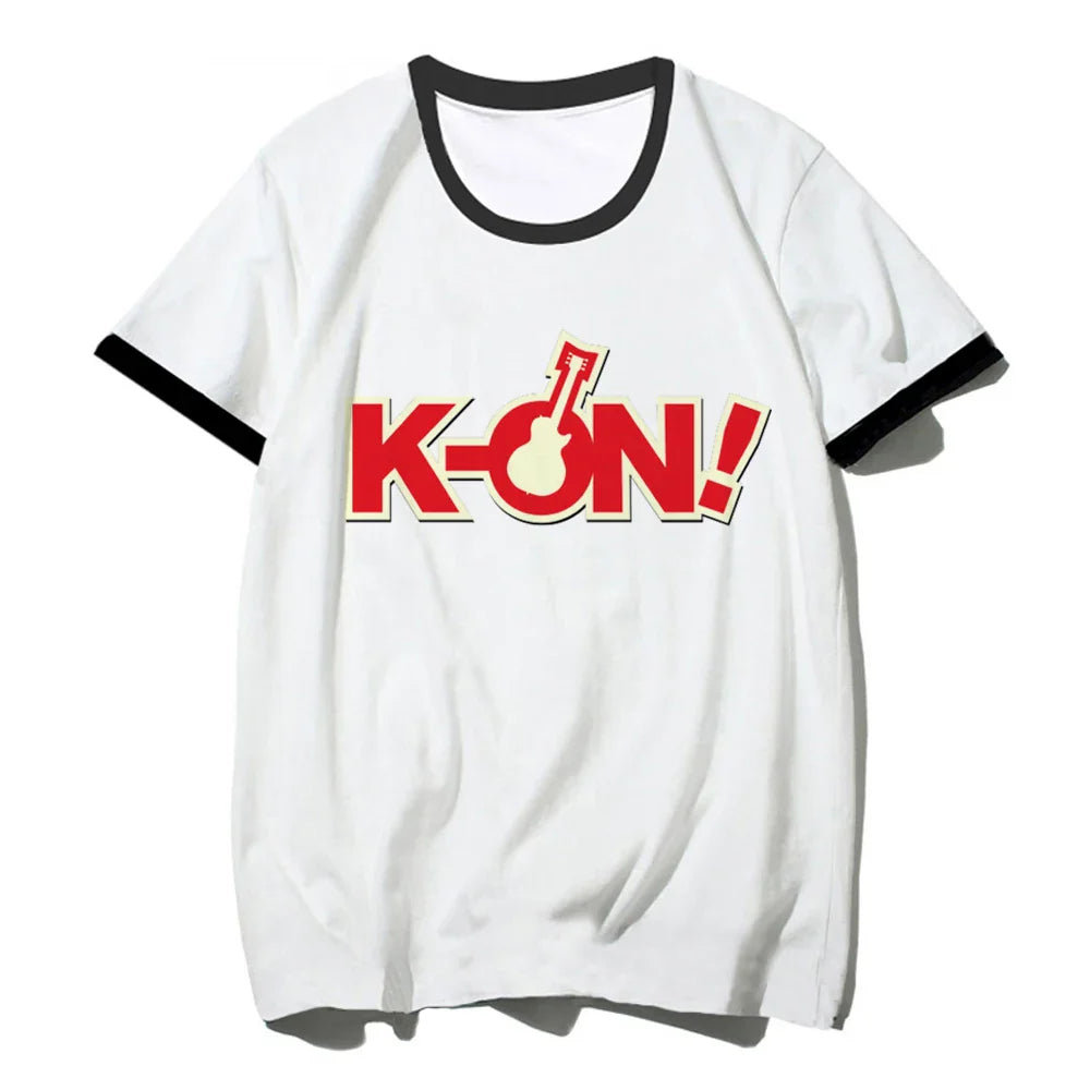 k-on tshirt men graphic white t shirt vintage grunge japanese t shirt graphic aesthetic