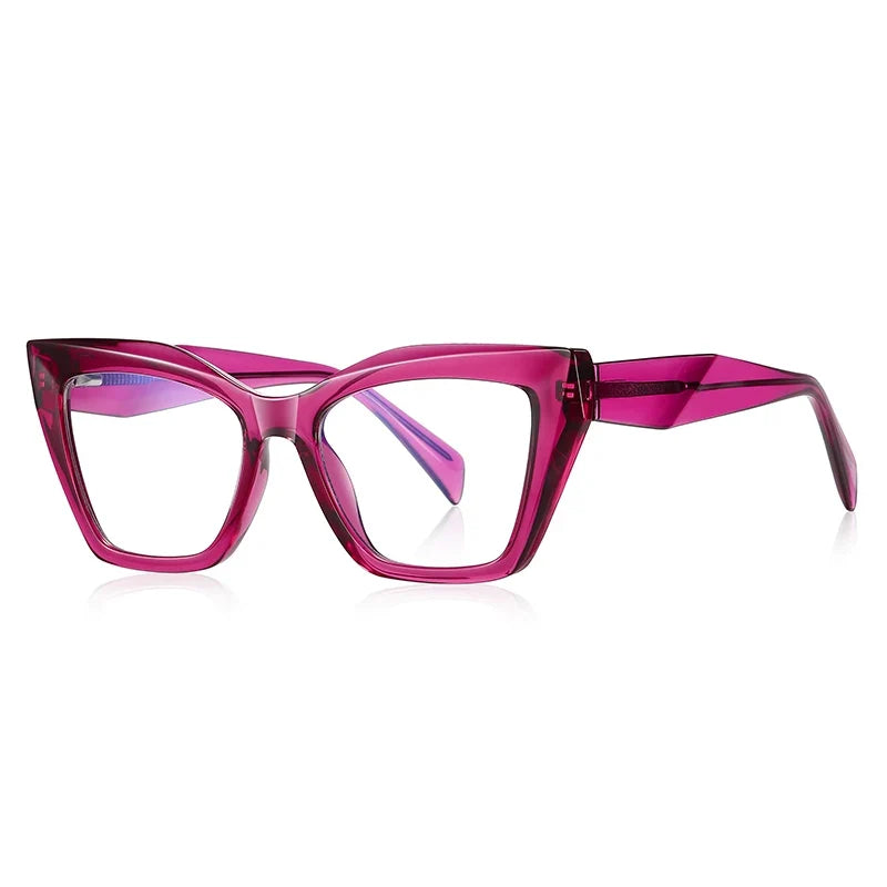 Fashion Personalized Glasses Anti-blue Light Cat Eye Reading Glasses Can Be Customized Prescription Ladies Eyeglasses 2167