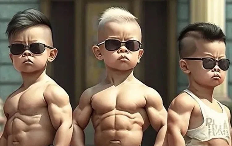 Superhero Muscle Costume Boy Cosplay Funny Fake Pectoral Muscles Halloween Vest Suits Boys Cosplay Chest Shirt Outfits Costume