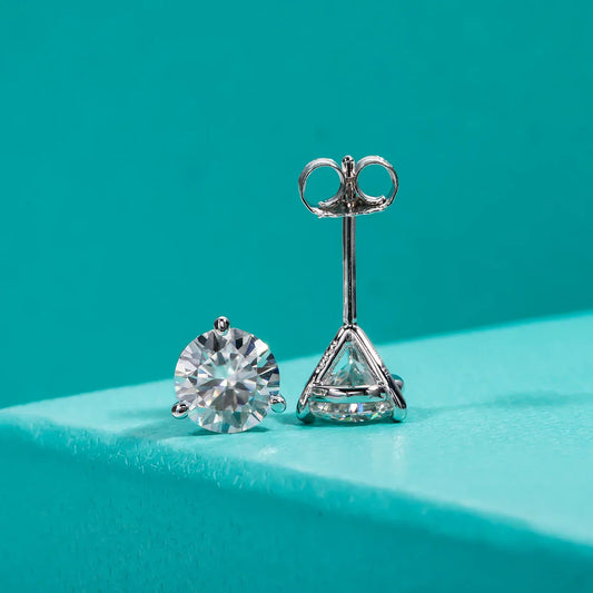 2cttw D Color Moissanite Diamond Stud Earrings 925 Sterling Silver Classic Earrings Jewelry Wholesale