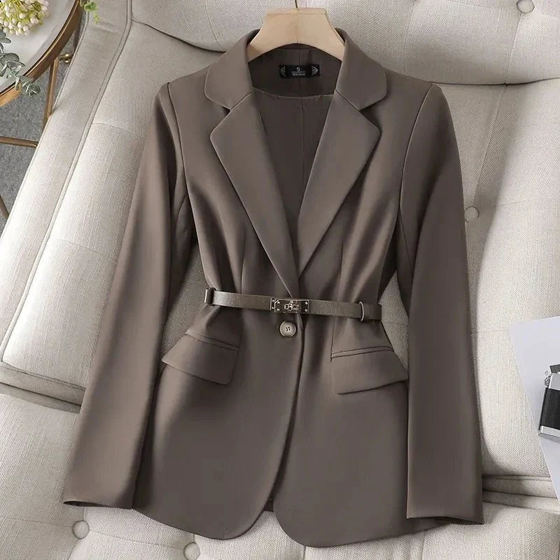 Women's Suit Jacket 2025 Spring Autumn Temperament Cultivate Oneself Ladies Blazer Coat Fashion Trend Versatile Lady Outerwear