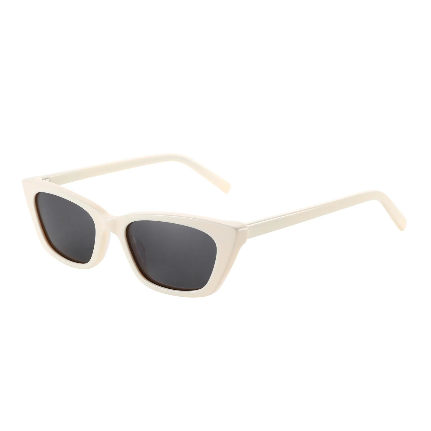 Retro Small Cat Eye Polarized Sunglasses Handmade Pure Acetate Fashion Ladies Sun Glasses Shade