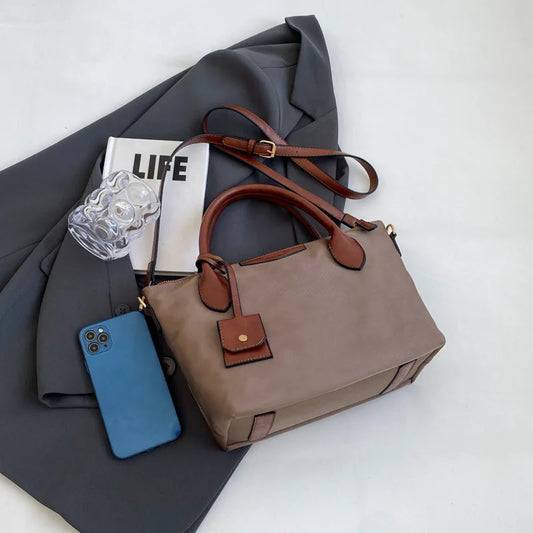 Fashion Casual Women'S Tote Bag Waterproof Nylon Shoulder Bag Commuting Handbag Crossbody Bag Large Capacity Women'S Bag