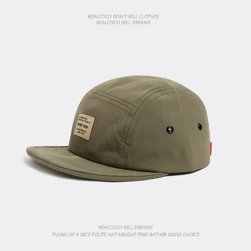 Japanese Quick-drying Breathable Short Brim Baseball Cap Men Women Face Small Foldable Soft Top Hip-hop Cap Women Soft Brim Hat