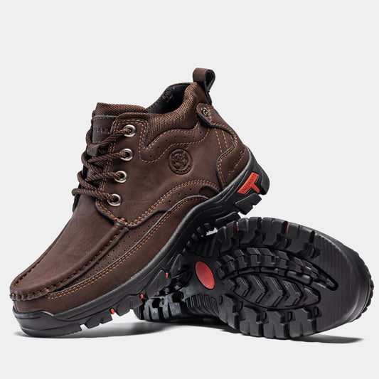 Men's Chukka Boots Casual Leather Shoes Fashion Vintage Handmade Male Sneakers
