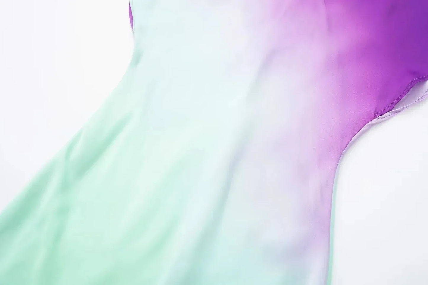 Women's Fashion Print Short Sleeve Dress Vintage Tie Dye O-Neck Midi Dresses Spring