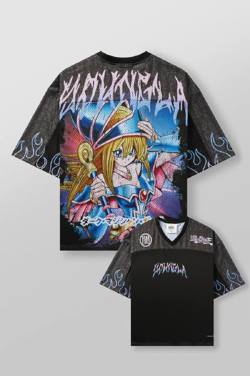 New Big T-shirt Xia Xin American Joint Yu-gi-wang Super Jogger Street Gym Sports Loose Holes Casual Couple Trend Short Sleeves