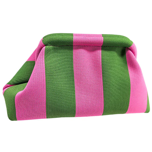Summer Beach Clutch Bag Contrast Color Small Crochet Handbag Knitting Dumpling Clutch for Women Cute Cloud Casual Colorblock Bag