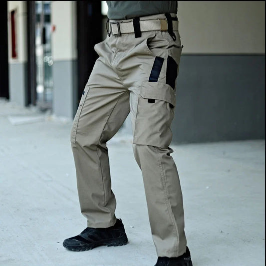 Tactical Work Pants Men Outdoor Cargo Trousers Multi-pocket Waterproof Field Combat Pant Autumn Spring Workwear Hiking Trousers