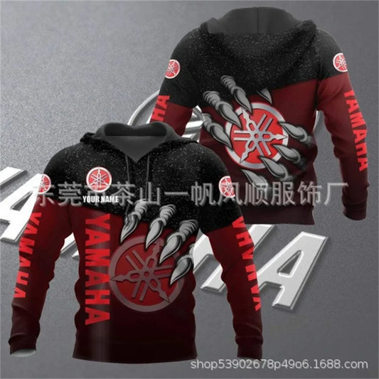 2025 Yamaha Fashion Casual Zipper Hoodie Top 3D Printed Hot Selling Men's and Women's Spring and Autumn Hoodies
