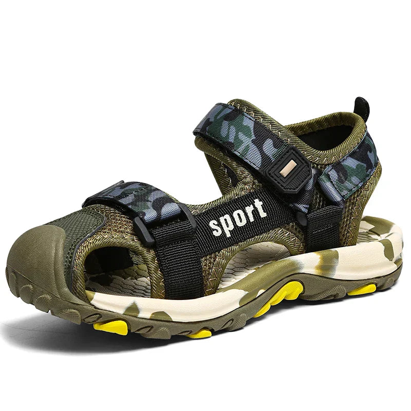 Camouflage Boy Sandals Kids Summer Shoes 2026 New Fashion Beach Outdoor Water Barefoot Shoes Sneaker Casual Sports Sandals