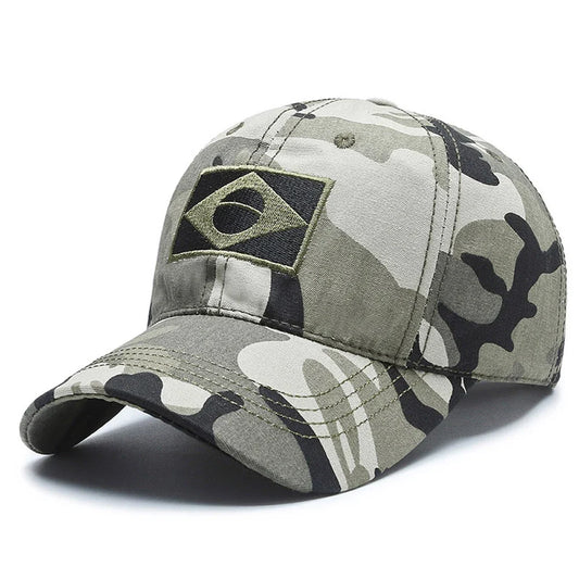 New Baseball Cap Men Summer Brazil Flag Sun Protection Snapback Cap Male Fashion Casual Golf Baseball Hat Airsoft Hat