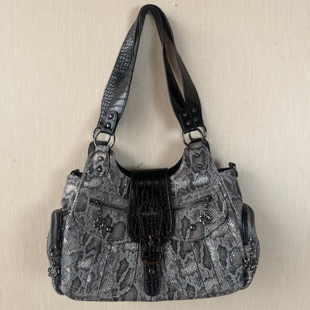 Vintage Women Handbags PU Shoulder Bag Satchel Top-handle Shoulder Bag Fashion Dumpling Pack Multi-pockets Shoulder Bags