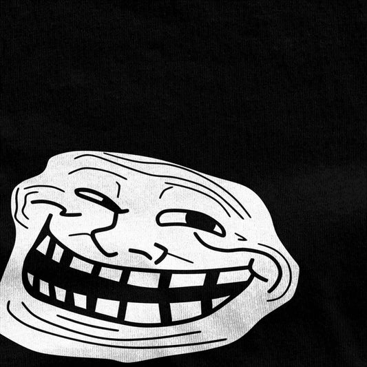 Rage Comic Trollfac T Shirt Funny Anime Hip Hop T-Shirts Short-Sleeved Awesome Tops Summer Pure Cotton Round Neck 6XL Clothes