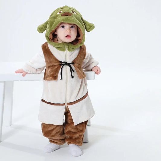 Monster Cosplay Clothes Romper Onesie Boy Girl Jumpsuit Anime Ropa Winter Warm Outfit Halloween Costume