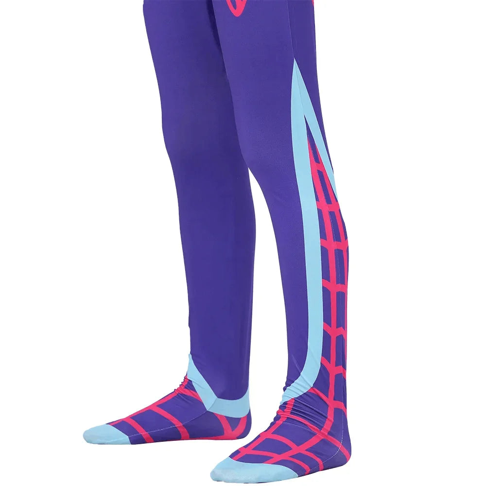 Gwen Costume Girls Gwen Stacy Cosplay Bodysuit Superhero Jumpsuits Halloween Party Clothes