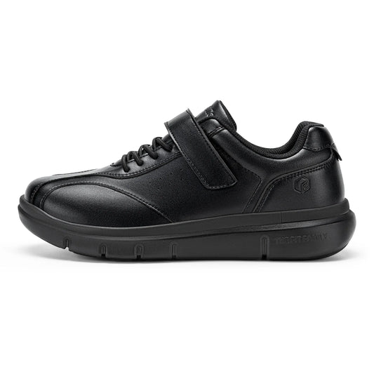 Men Wide Walking Shoes Casual Comfortable Oxford Shoe Lightweight Arch Support Non-Slip Leather Business Sneakers