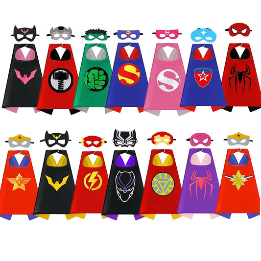 birthday Gifts Superhero Capes for Boy girl Cartoon Dress Up Costumes Party Supplies Easter halloween cape cloak