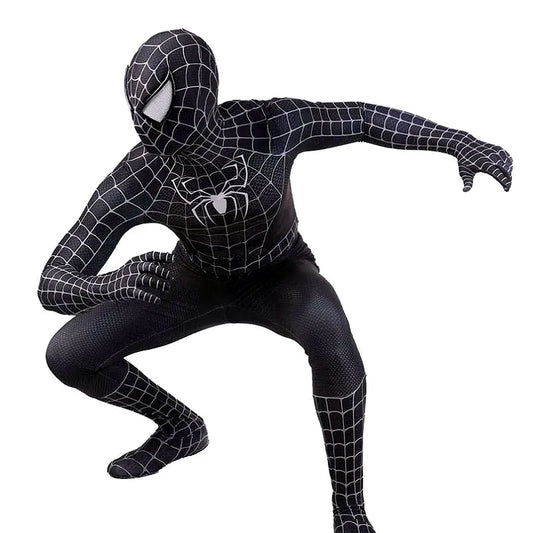 Toby Black Spider Man Costume Spider Man Cosplay Costume Black Spider Man Tight Zentai Bodysuit Carnival Superhero party suit