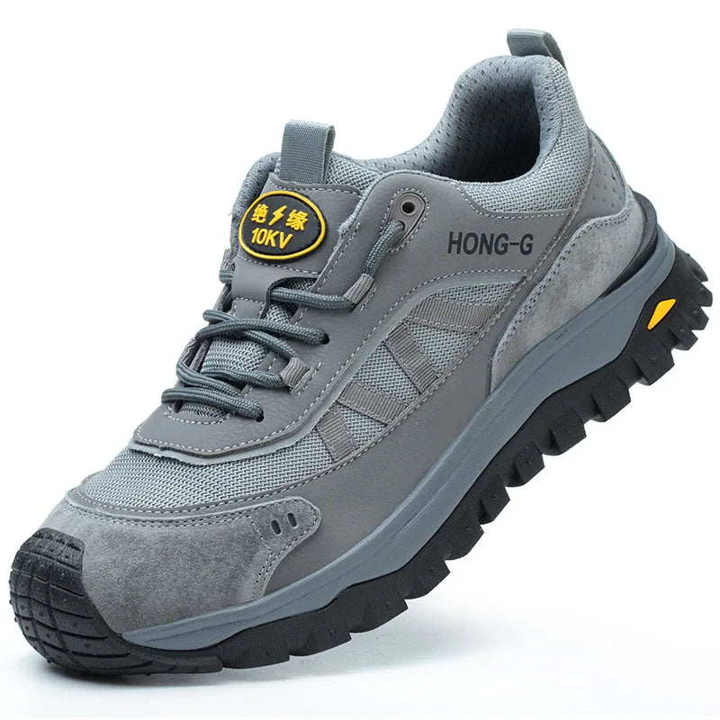 insulated safety shoes plastic toe cap work shoes men anti slip work sneakers protection labor shoes puncture proof work boots