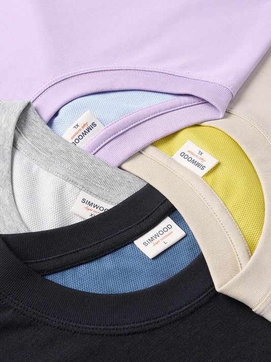 2026 Summer New 【Short Length】Quick-dry T-shirts Men 240gsm Breathable Cool comfortable Tops Plus Size Tees