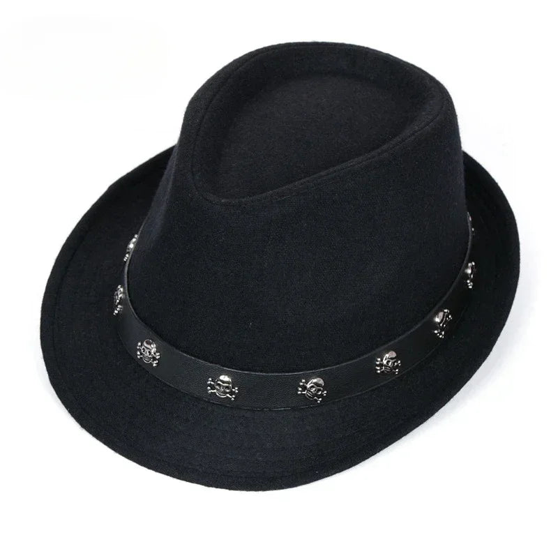 Winter Solid Fedoras For Men Top Jazz Hat Adult Bowler Hats Classic Version Chapeau Hats