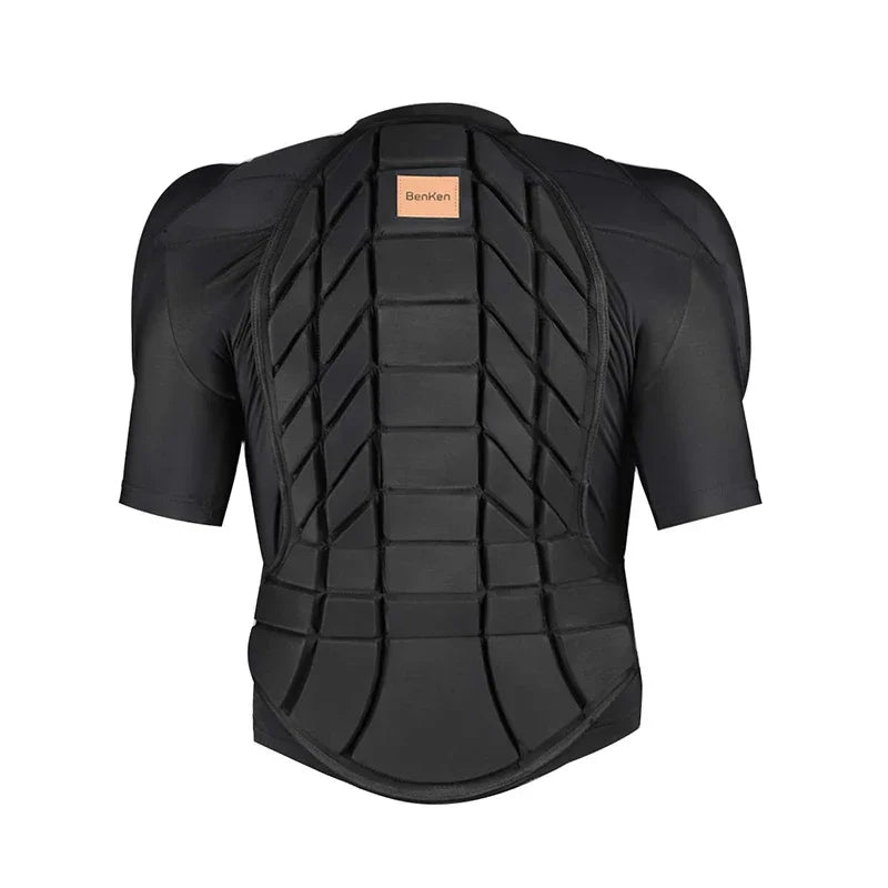 Ultralight Protective Gear Outdoor Skiing Anti-Collision Anti-Collision Armor Spine Back Protector Sports Shirts Black