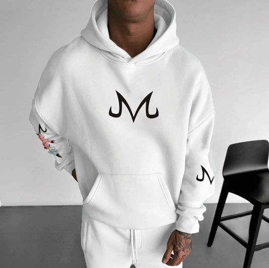 Dragon Ball Z Majin Buu Pink Hoodie Men Anime Streetwear Cosplay Sweatshirt with Japanese Print Casual Pullover for Fans Fashion