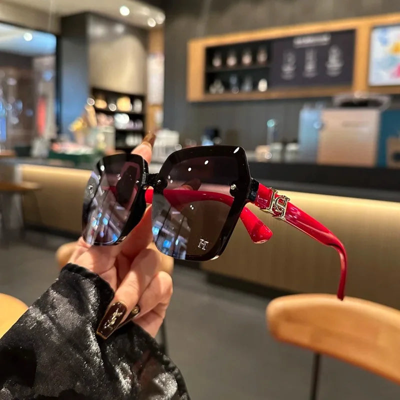 Polygon High Quality Sun Glasses Women New 2025 Fashion UV400 Anti UV400 Driving Vintage Girls Sunglasses Lentes De Sol Mujer