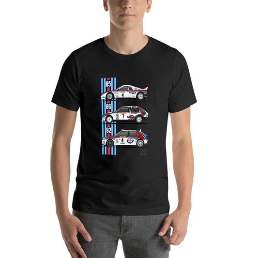 Lancia Martini trio T-shirt summer top graphics mens t shirts pack