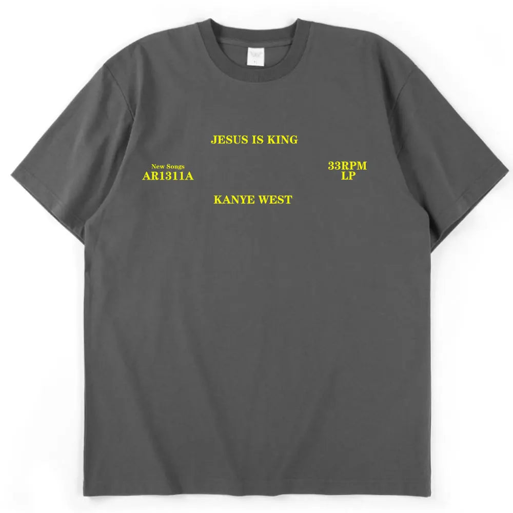 Kanye West T Shirt Jesus Is King High Quality Short Sleeve T-shirts Vintage Harajuku Cotton Men Women T-shirt Clothes Streetwear